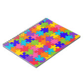 Colorful Jigzaag Puzzle Notitieboek (Linkerzijde)