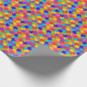 Colorful Jigzaag Puzzle Pattern Cadeaupapier (Hoek)