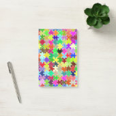 Colorful Jigzaag Puzzle Pattern Post-it® Notes (Kantoor)