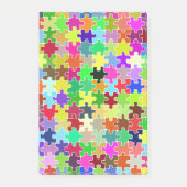 Colorful Jigzaag Puzzle Pattern Post-it® Notes (Voorkant)