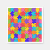 Colorful Jigzaag Puzzle Servetten (Voorkant)