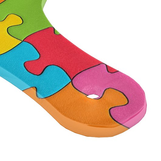 Colorful Jigzaag Puzzle Snijplank (Hoek)