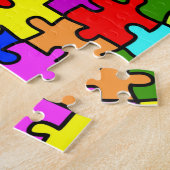 "Colorful jigzaagpuzzle"-puzzel Legpuzzel (Zijkant)