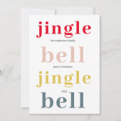 Colorful Jingle Bell| Prettige feestdagen (Voorkant)