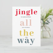 Colorful Jingle helemaal | PRETTIGE FEESTDAGEN (Staand voorkant)