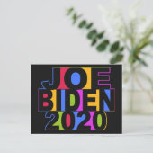 Colorful JOE BIDEN 2020 briefkaart (Staand voorkant)