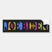 Colorful JOE BIDEN 2020 bumper sticker (Voorkant)