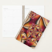 Colorful Joy Abstract Red Oranje Fantasy Fractal Planner (Display)