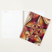 Colorful Joy Abstract Red Oranje Fantasy Fractal Planner (Display)