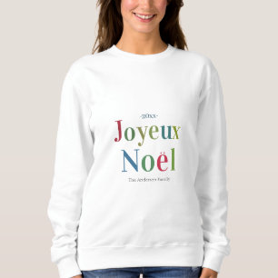 Colorful Joyeux Noel French Kerstmis Trui