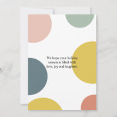 Colorful Joyful kerst | PRETTIGE FEESTDAGEN (Achterkant)