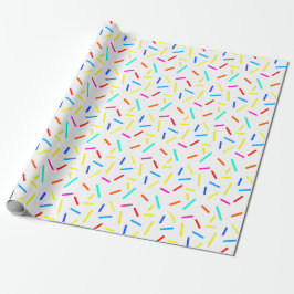 Colorful Joyful Sprinkles Confetti Pattern Gifts Cadeaupapier
