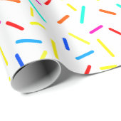 Colorful Joyful Sprinkles Confetti Pattern Gifts Cadeaupapier (Rol Hoek)