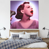 Colorful Judy Garland Canvas Print (Insitu (Slaapkamer))