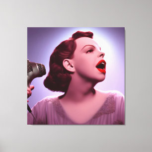 Colorful Judy Garland Canvas Print