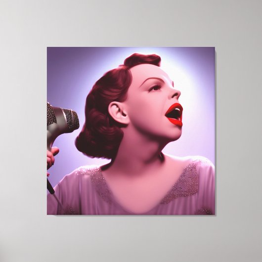 Colorful Judy Garland Canvas Print (Voorkant)