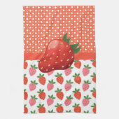 Colorful Juicy Strawberry Theedoek (Verticaal)