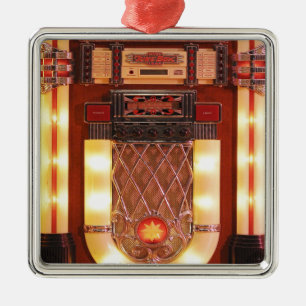 Colorful  Jukebox Metalen Ornament