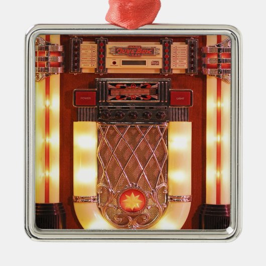 Colorful Jukebox Metalen Ornament (Voorkant)