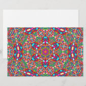 Colorful jumble Mandala Briefpapier (Voorkant / Achterkant)