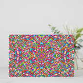 Colorful jumble Mandala Briefpapier (Staand voorkant)