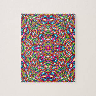 Colorful jumble Mandala Legpuzzel