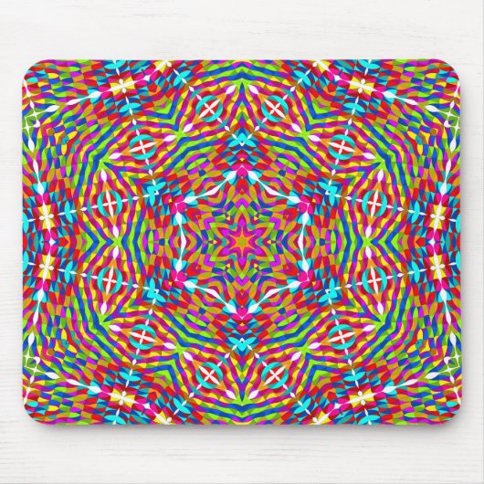Colorful jumble Mandala Muismat (Voorkant)