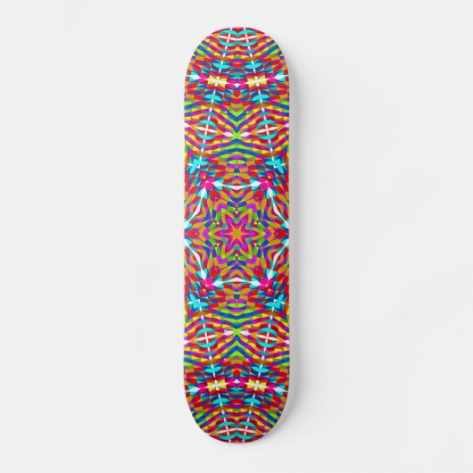 Colorful jumble Mandala Persoonlijk Skateboard (Voorkant)