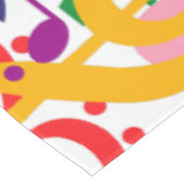 Colorful Jumked Musical Notes Tafelkleed (Gekanteld)