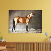 Colorful Jumping Horse Canvas Afdruk (Insitu (Woonkamer))