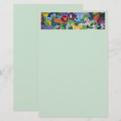 Colorful Jungle Animals Stationery Briefpapier (Voorkant / Achterkant)