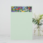 Colorful Jungle Animals Stationery Briefpapier (Staand voorkant)