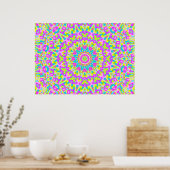 Colorful Kaleidoscoop 010 Poster (Keuken)