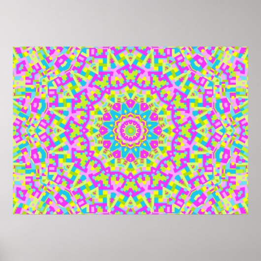 Colorful Kaleidoscoop 010 Poster (Voorkant)