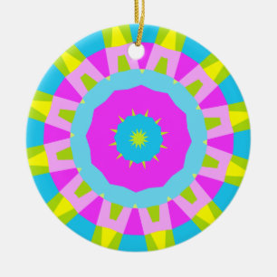 Colorful Kaleidoscoop 014 Keramisch Ornament