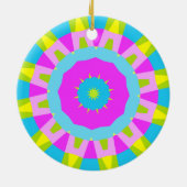 Colorful Kaleidoscoop 014 Keramisch Ornament (Achterkant)