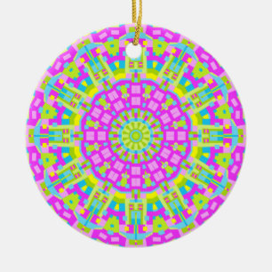 Colorful Kaleidoscoop 01 Keramisch Ornament