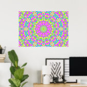 Colorful Kaleidoscoop 01 Poster (Thuiskantoor)