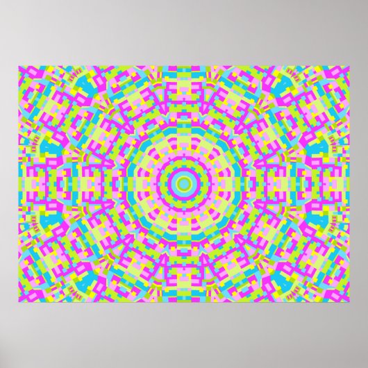 Colorful Kaleidoscoop 03 Poster (Voorkant)