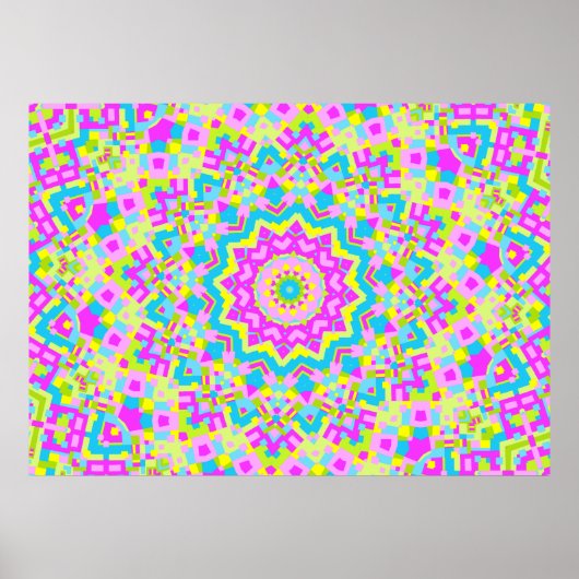 Colorful Kaleidoscoop 04 Poster (Voorkant)