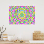 Colorful Kaleidoscoop 05 Poster (Keuken)