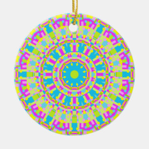 Colorful Kaleidoscoop 06 Keramisch Ornament
