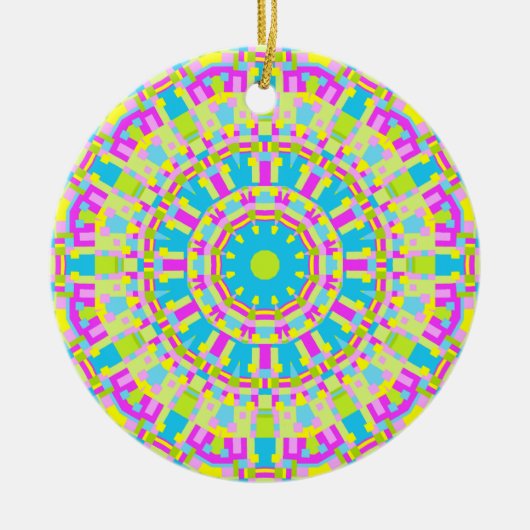 Colorful Kaleidoscoop 06 Keramisch Ornament (Voorkant)