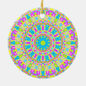 Colorful Kaleidoscoop 06 Keramisch Ornament (Achterkant)