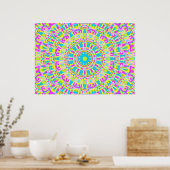 Colorful Kaleidoscoop 06 Poster (Keuken)