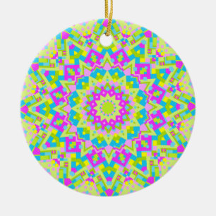 Colorful Kaleidoscoop 07 Keramisch Ornament