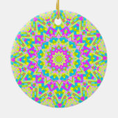 Colorful Kaleidoscoop 07 Keramisch Ornament (Achterkant)