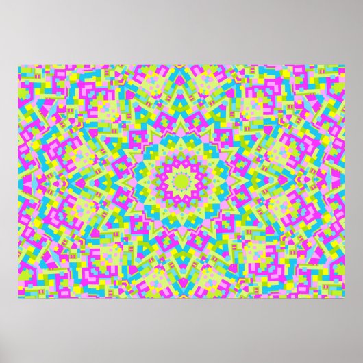 Colorful Kaleidoscoop 07 Poster (Voorkant)