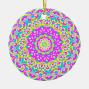 Colorful Kaleidoscoop 08 Keramisch Ornament