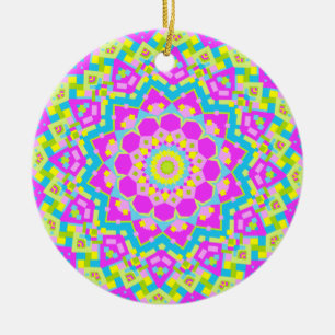 Colorful Kaleidoscoop 09 Keramisch Ornament